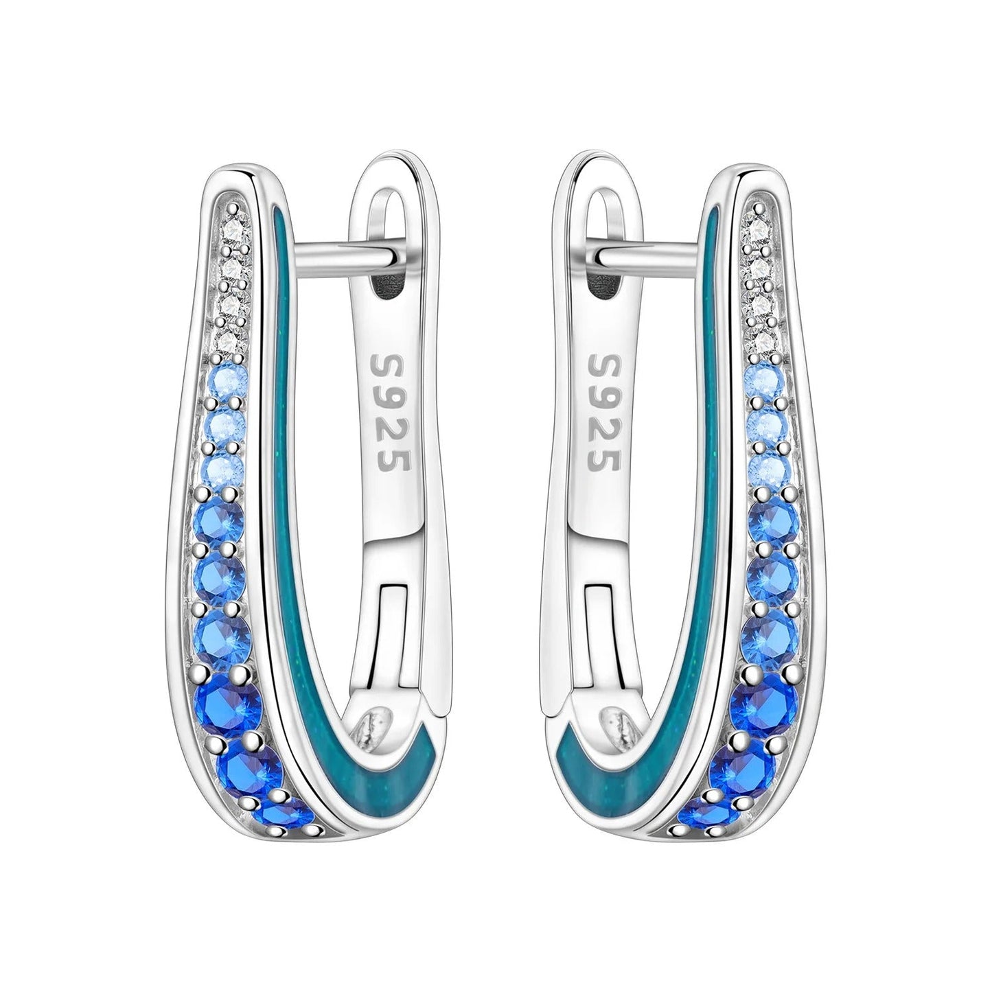 Simple Blue Gradient Earrings