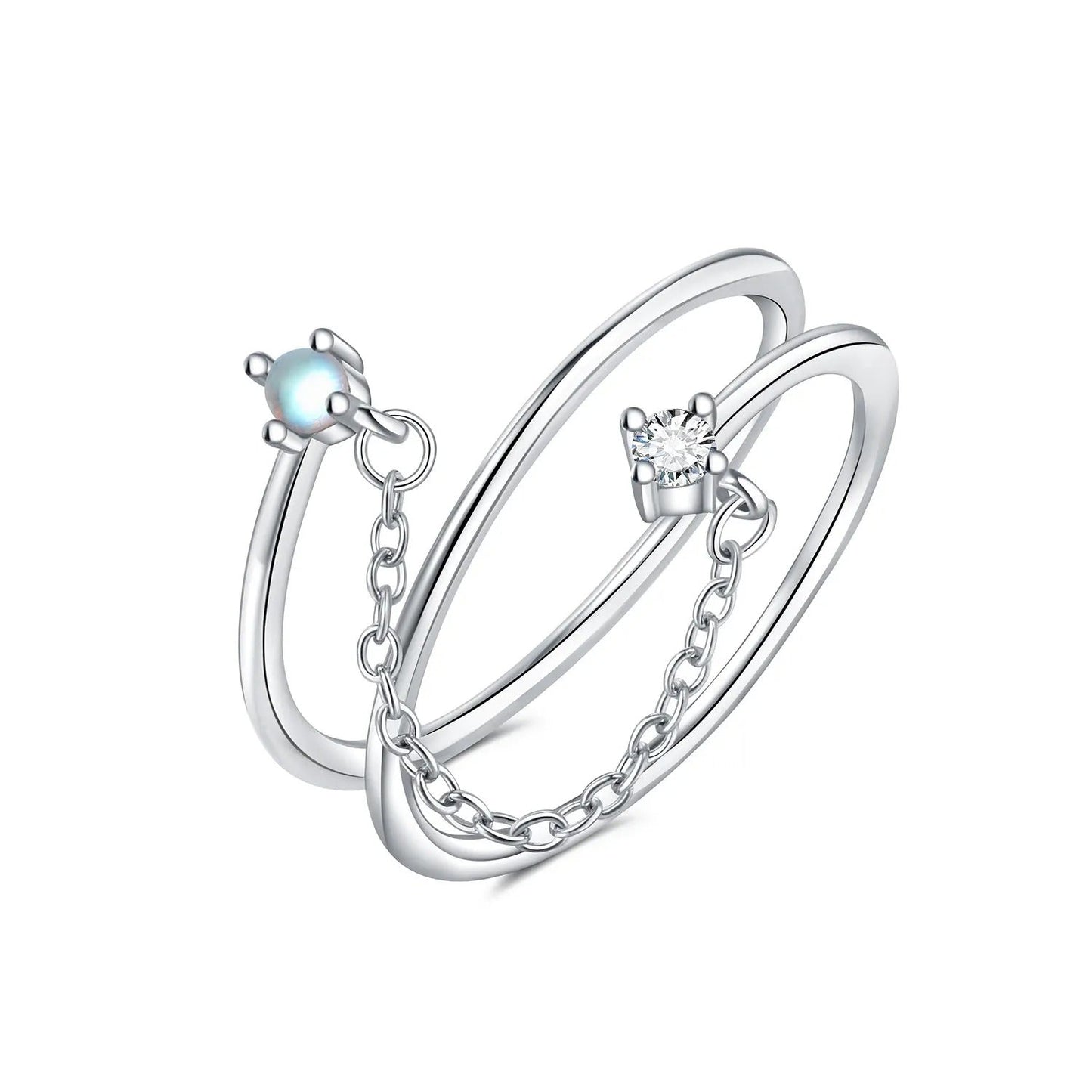 Simple Chain Tassel Opening Ring