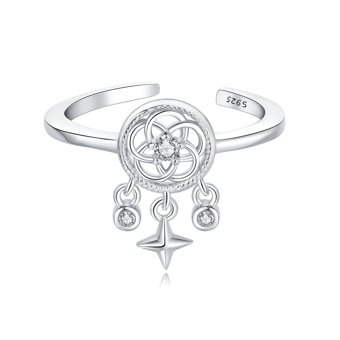 Dream Catcher's Lucky Symbol Opening Ring