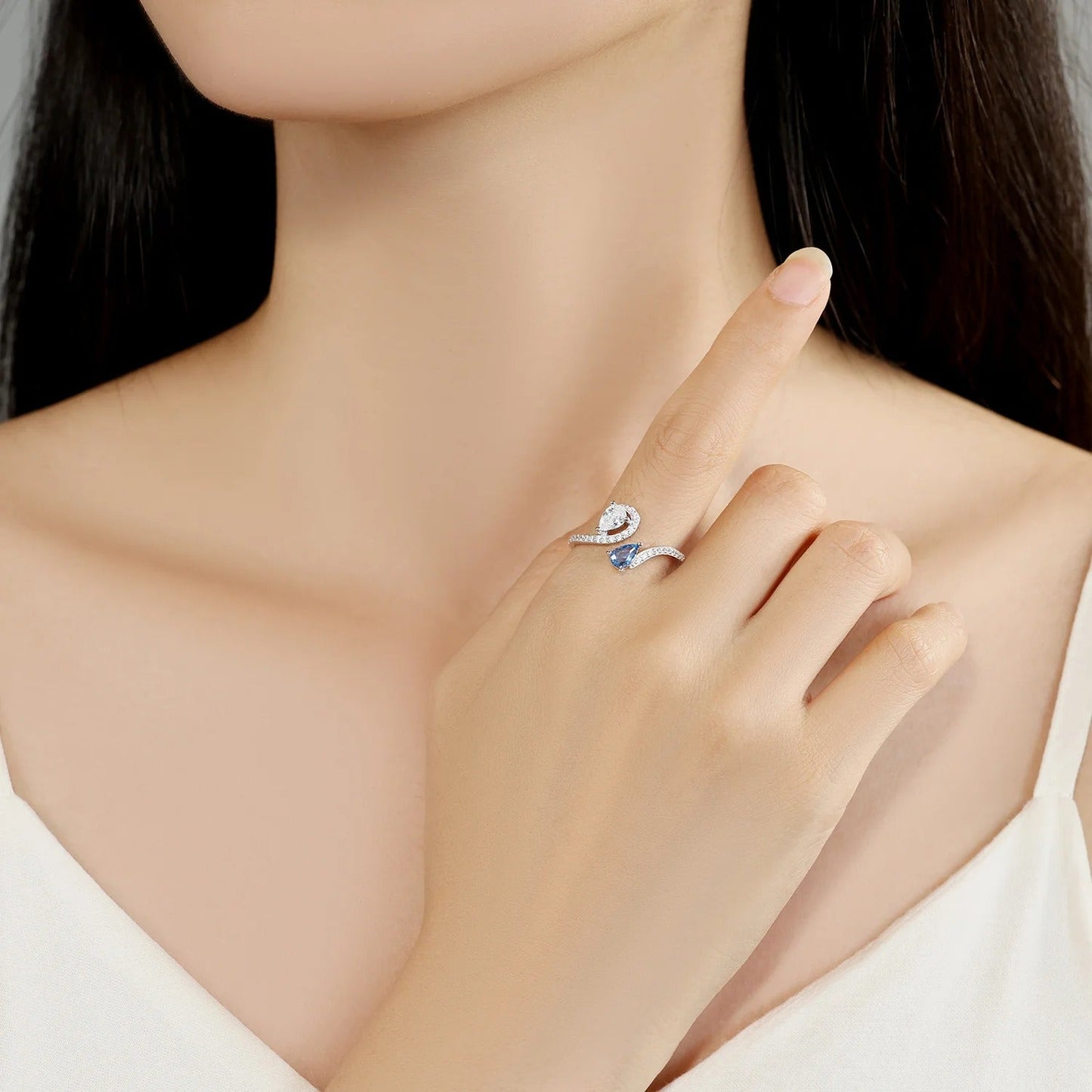 Classic Blue Zircon Opening Ring