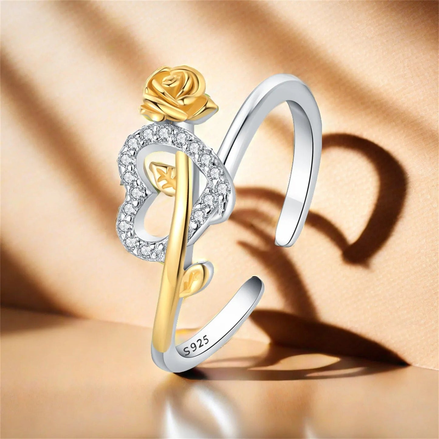 Rose Love Knot Opening Ring